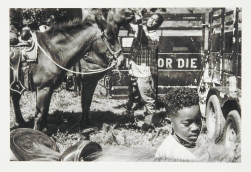 Jeremiah Ariaz, Gavin (front) and Jock (rear) Saddle Horses, Ride or Die Club (Opelousas, LA), …