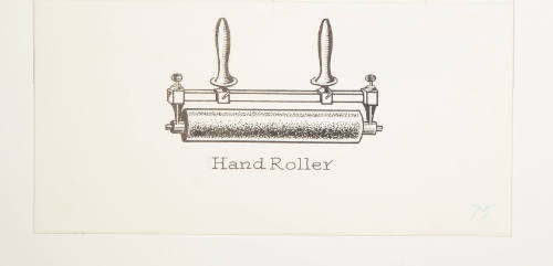 Herschel C. Logan, Study for The American Hand Press (ink ball and brayer attached to 2019.156g…