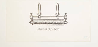 Herschel C. Logan, Study for The American Hand Press (ink ball and brayer attached to 2019.156g…
