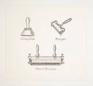 Herschel C. Logan, Study for The American Hand Press (hand roller, ink ball, and brayer), 1980,…