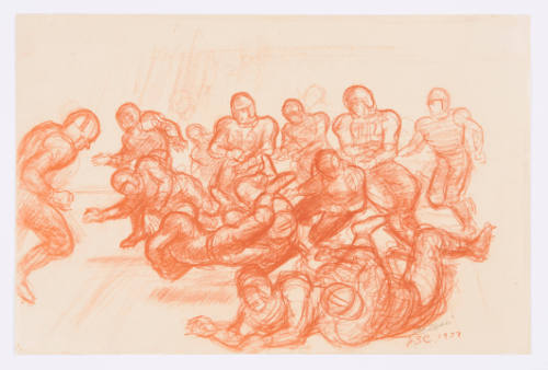 Study for "The Tackle" (Football)