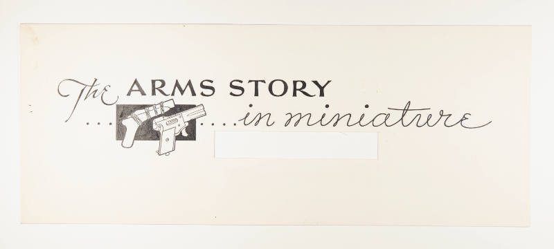 Herschel C. Logan, The Little Book of Guns: Chronology, ca. 1978, ink with graphite and white c…