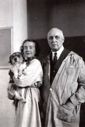 Undetermined, Birger Sandzén and Margaret Sandzén, mid 20th century, gelatin silver print, 4 ½ …