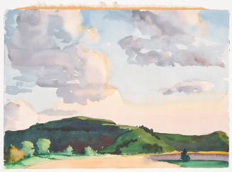 Title unknown (clouds over green hills)