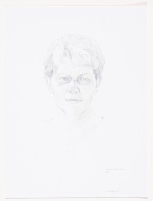 Study for portrait of Ruth Ann Wefald