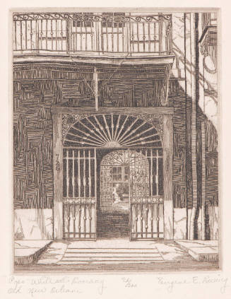"Pops" Whitesell's Doorway, Old New Orleans