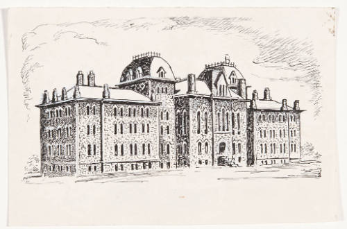 University (now Fraser) Hall, 1872