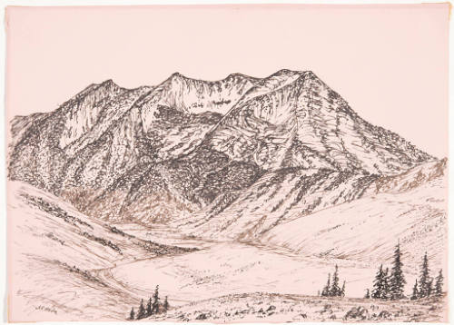 Title unknown (landscape with mountains)