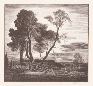 Near Lyme, Sunset