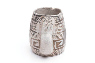 Title unknown (black and white mug with Southwest Indian patterns)
