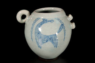 Title unknown (vessel with green and blue design)